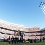 Super Bowl Sunday Blue Angels Flyover Ceremony